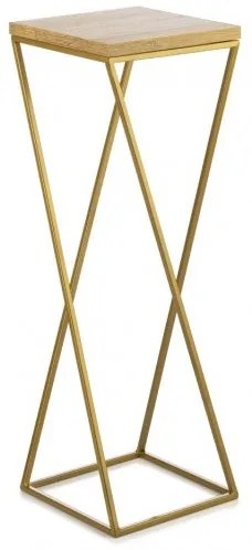 Portafiori LOFT 70x24 cm oro/marrone