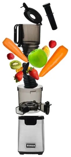 TESLA Electronics SlowJuicer Deluxe - Spremiagrumi lento 250W/230V acciaio inossidabile