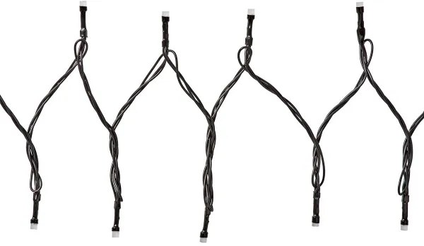 Nedis WIFILX01C84 - Catena luminosa LED RGB per esterni, 84 LED, 8 funzioni, 13 m, IP65, Wi-Fi Tuya