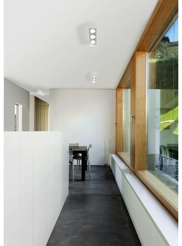 Plafoniera moderno Heraea bianco IP20, 3XGU10