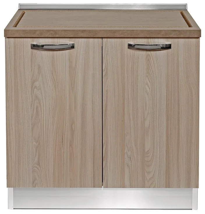 Base Luna kit sottolavello da montare olmo L 90 x H 88 x P 60 cm