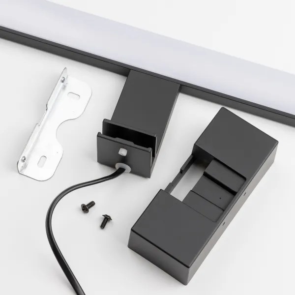 Brilagi - Specchio da bagno con luce LED VESTRA, 6 W/230 V, 30 cm, IP44, nero