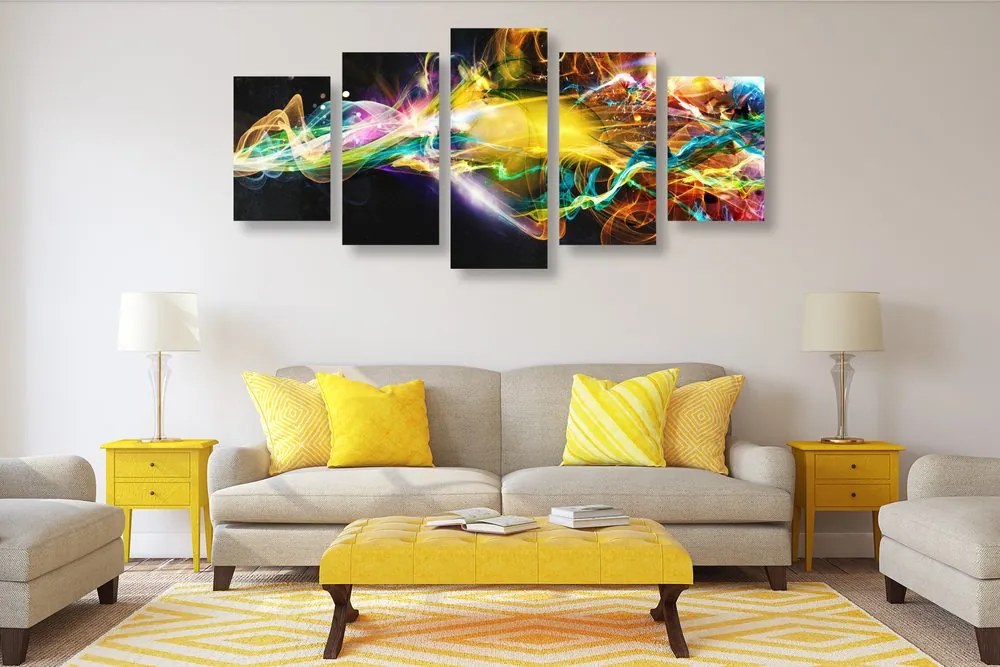 Quadri 5 pezzi – Esplosione di colori