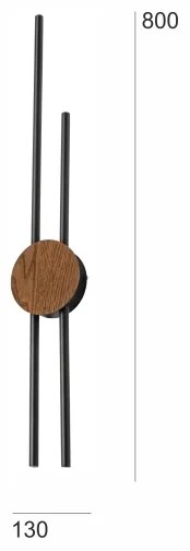 Brilagi - Applique a LED WOODY COLLINE LED/15W/230V 80 cm quercia ciliegio