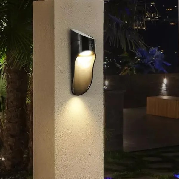 Applique a LED solare con sensore PALESA LED/1W/3,7V IP65 1800 mAh nero