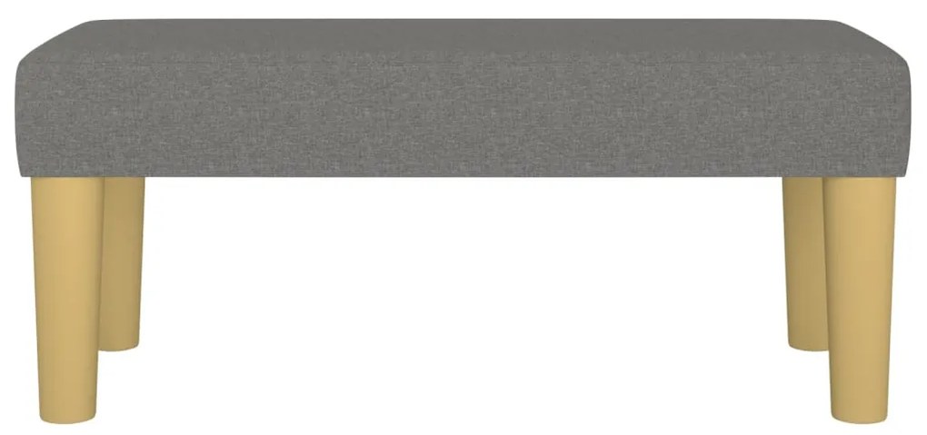 Panca grigio scuro 70x30x30 cm in tessuto