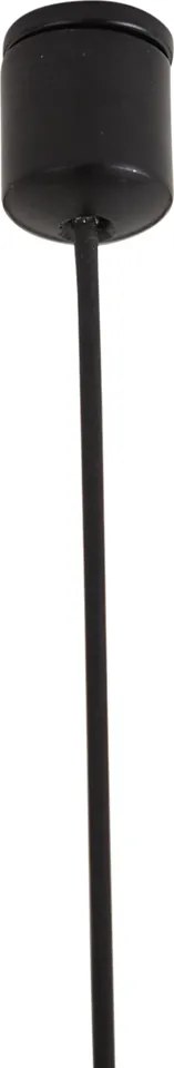 Lampada a sospensione Art Déco bronzo con vetro ambrato lineare 8 luci - TEXT
