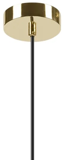 Lampadario a sospensione con filo HARMA 1xE27/15W/230V diametro 30 cm bianco/oro