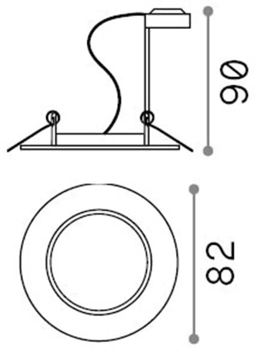 Faretto Ad Incasso Swing Metallo Ottone Brunito 1 Luce Gu10 Confezione da 3