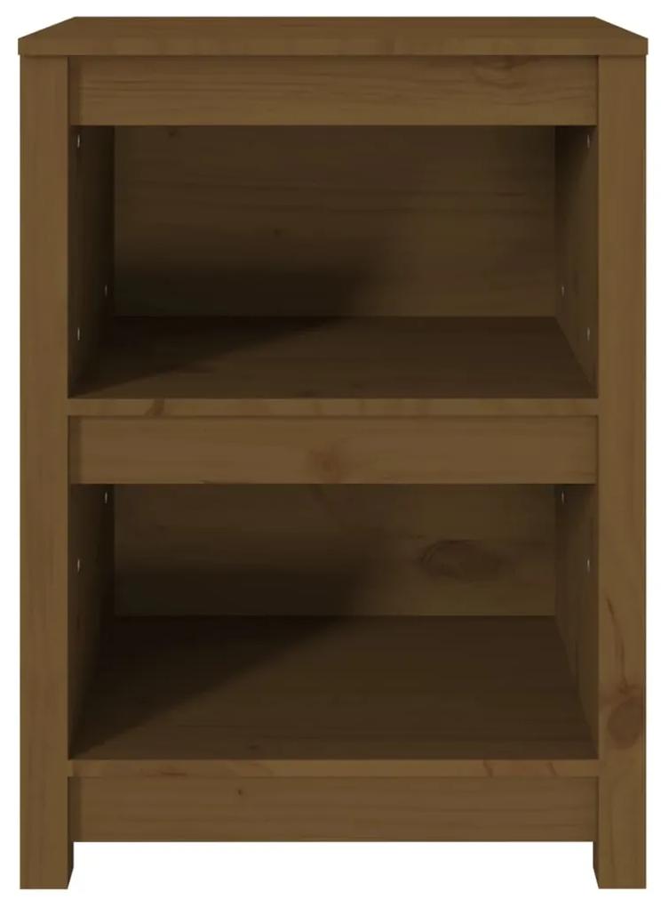 Libreria marrone miele 50x35x68 cm in legno massello di pino