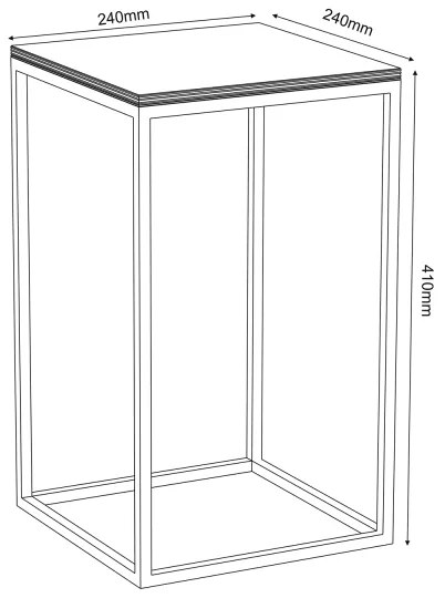 Portafiori 40x24 cm nero