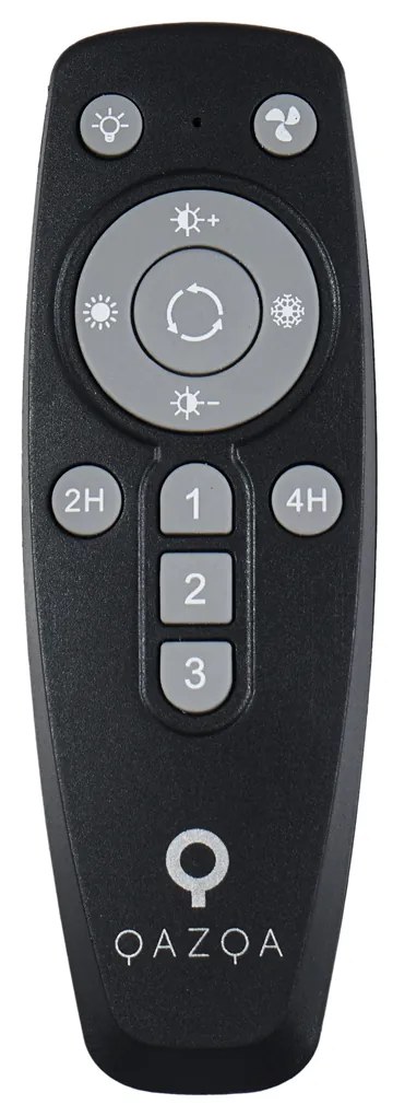 Ventilatore da soffitto bianco 50 cm con LED dimmerabile e telecomando - Maddy