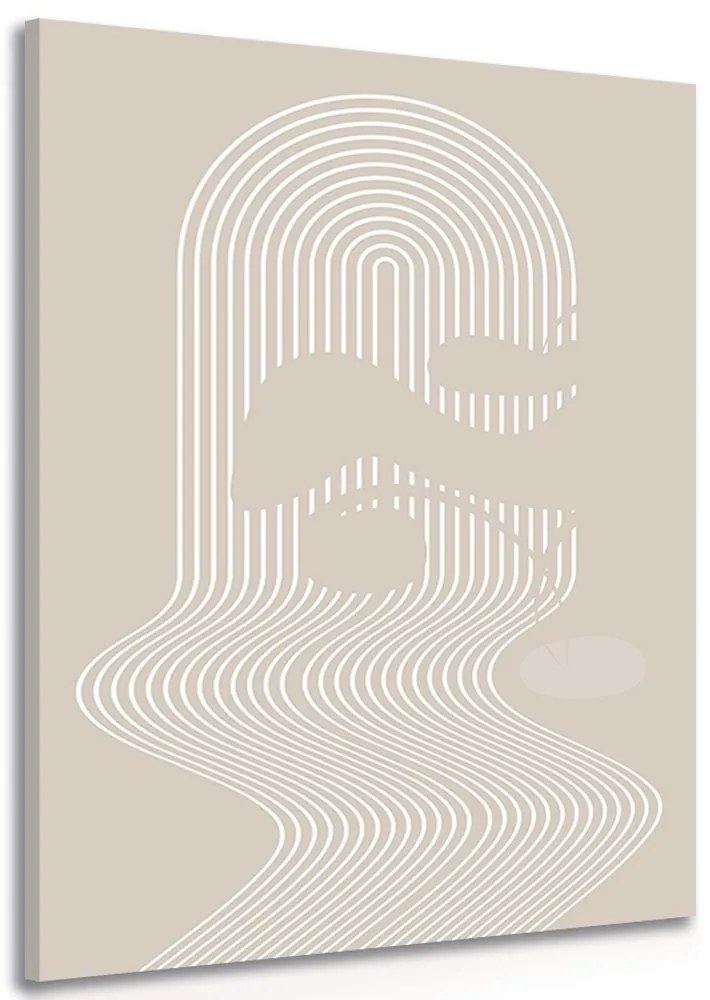 Quadro su tela – Motivo unico dell'arcobaleno Mid-Century