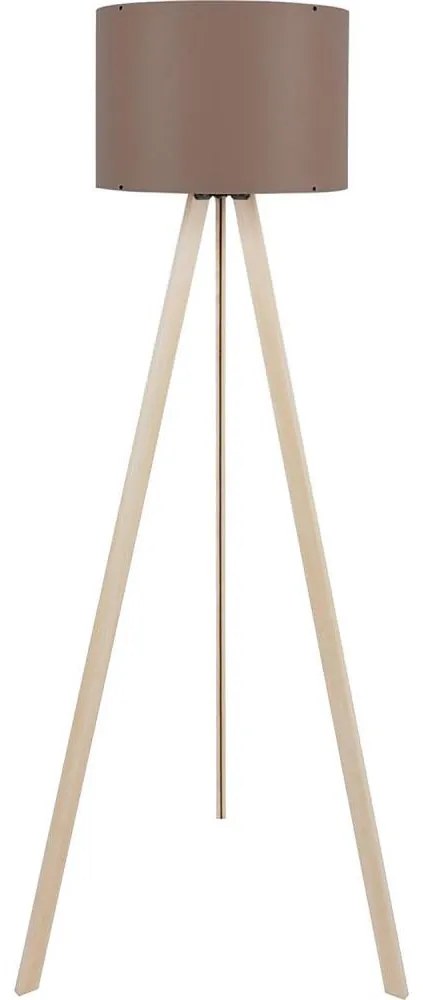 Lampada da terra AYD 1xE27/40W/230V marrone/beige