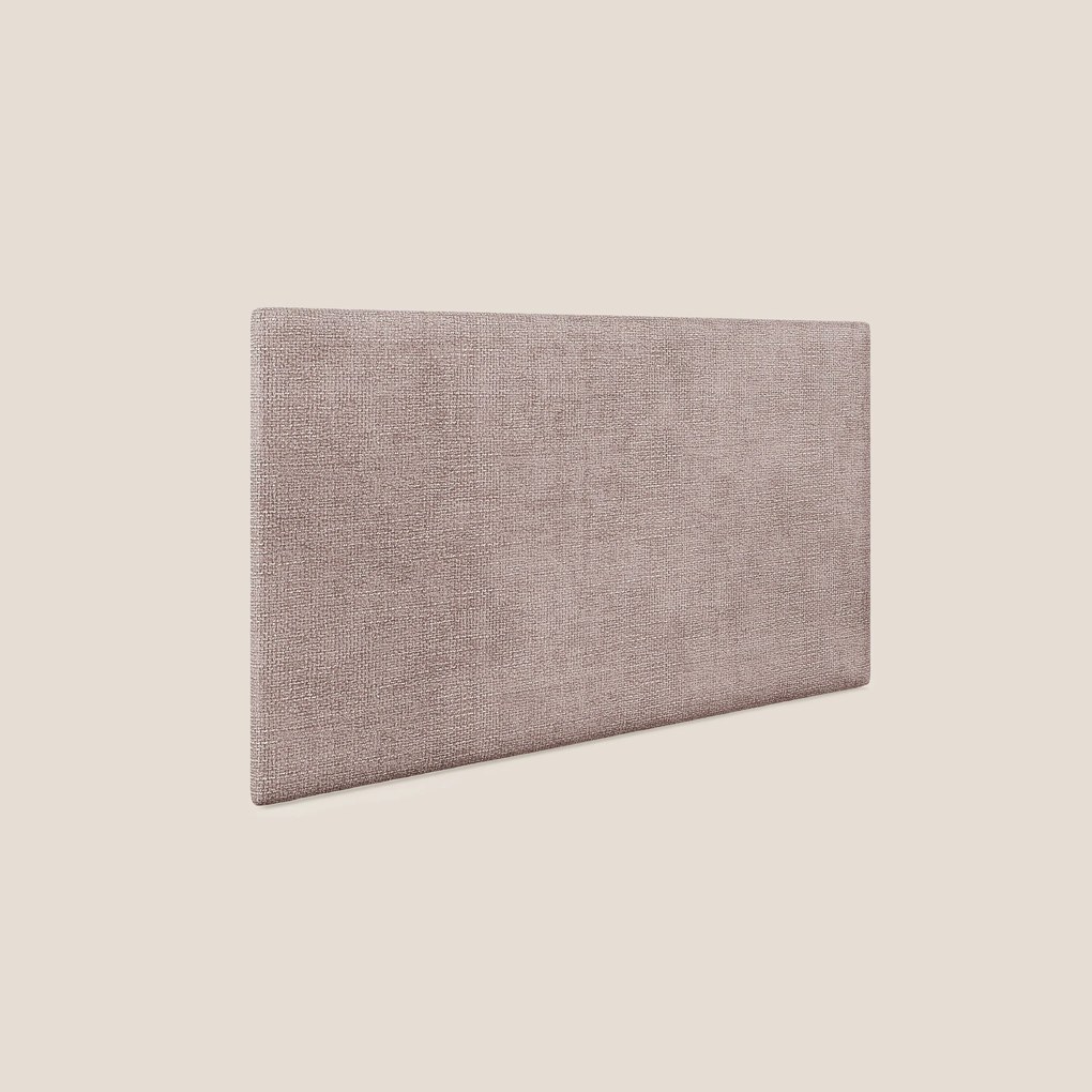 Testata pannello a muro media di varie dimensioni in morbido tessuto impermeabile T10 rosa