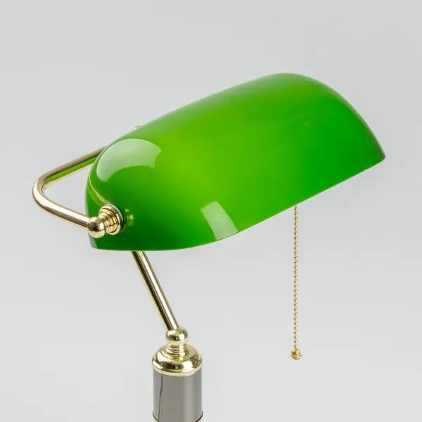 Brilagi - Lampada da scrivania BANK OFFICE 1xE27/60W/230V nero/oro/verde