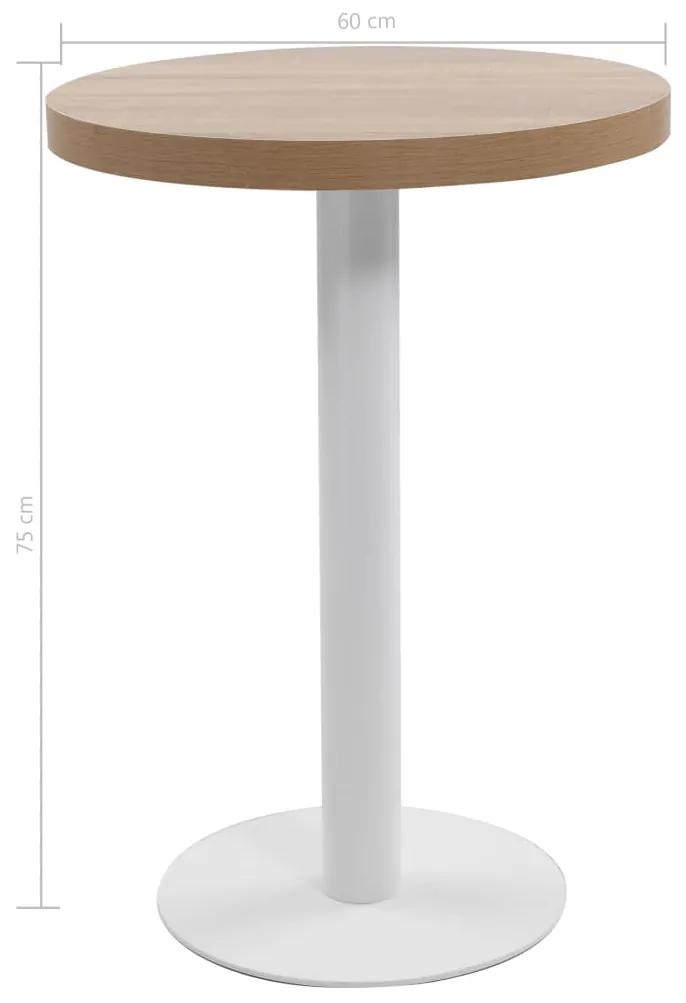 Tavolo da bistrot marrone chiaro 60 cm in mdf