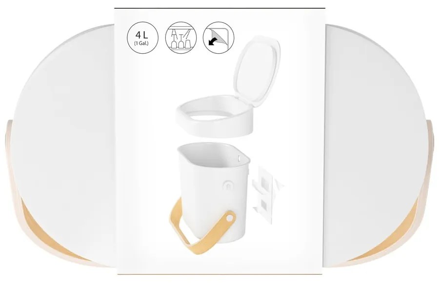 Bidone per l'umido bianco 4 l Bellwood – Umbra