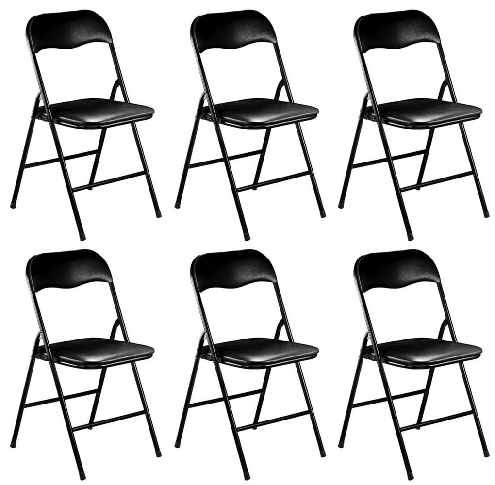 LUCIE - sedia pieghevole salvaspazio set da 6 monocolor