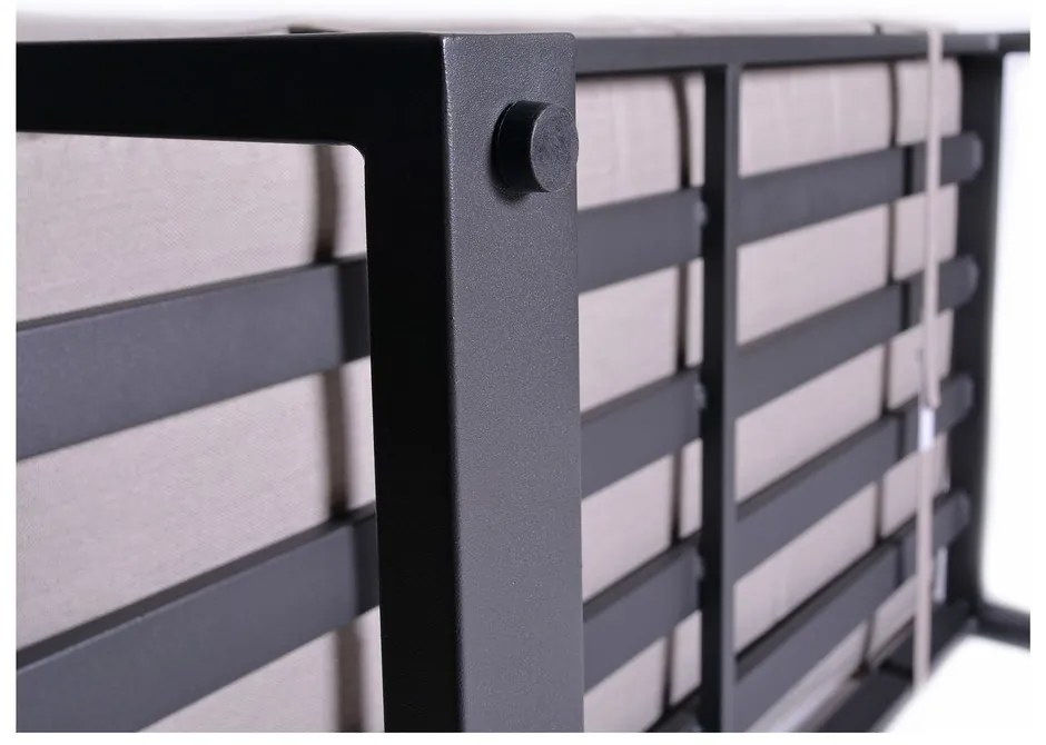 Set da giardino grigio/beige in metallo per 8 persone Portland – Rojaplast