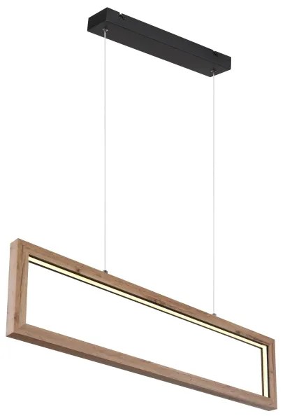 Globo 67287H - Lampada a sospensione con cavo MANDERA LED/24W/230V, marrone