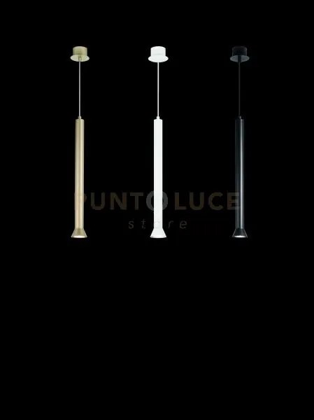 Sospensione lila grande oro 1 luce attacco gu10 d.6,6cm h.48cm