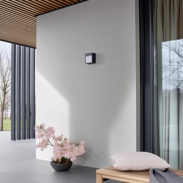 Brilagi-LED Lampada da parete esterna con sensore TERNI LED/12W/230V antr. IP44