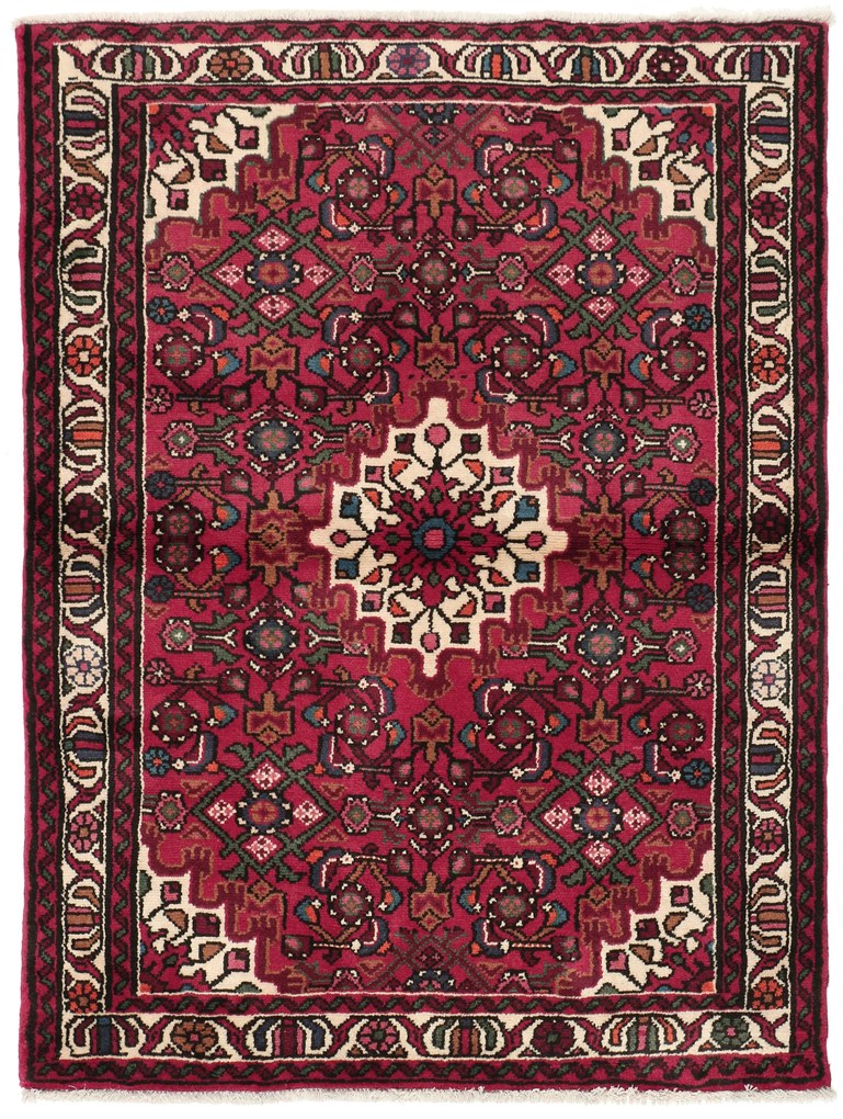 Hamedan Tappeto 110x140 (Iran) Annodato A Mano