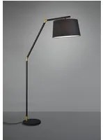 Piantana Tracy 1xE27 Nero Paralume Tessuto Nero H175 cm Trio Lighting