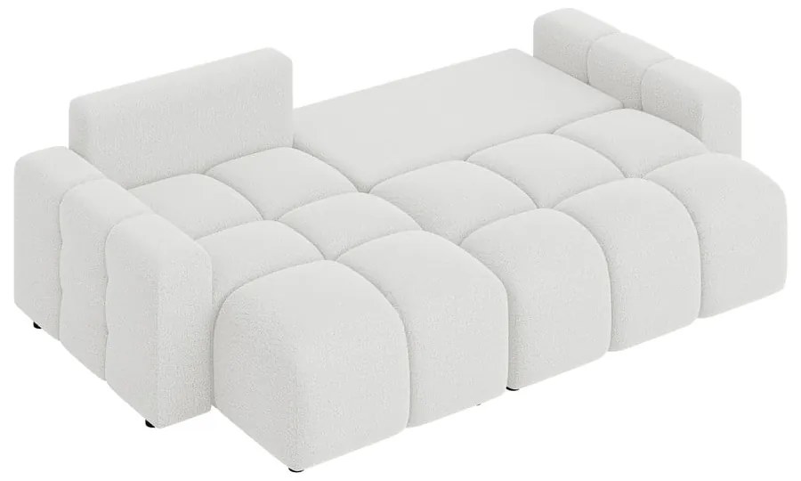 Divano angolare bianco allungabile (con composizione variabile) Luki – Ropez