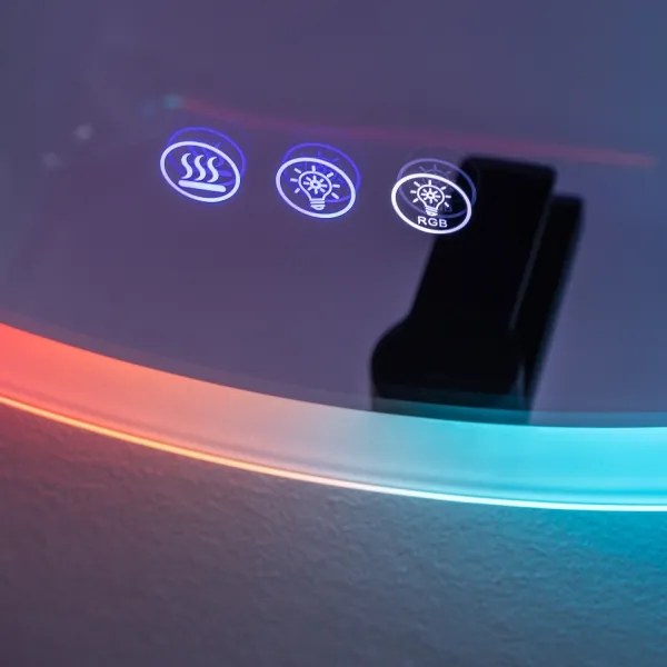 Brilagi-LED RGBW dimmerabile, specchio riscaldato con retroilluminazione CLARA PRO LED/18W/230V ø60 cm IP44