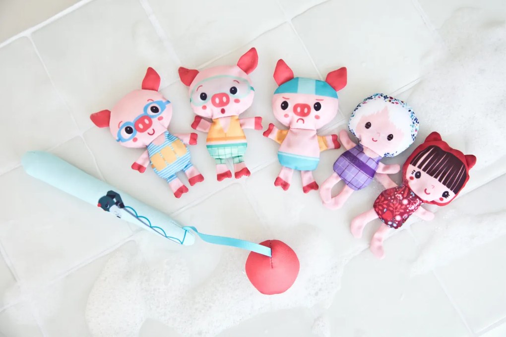 Lilliputiens - Giocattolo da bagno - Gioco di pesca, lupo Louis