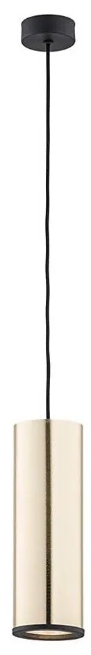 Argon 4246 - Lampadario su filo LINEA 1xE27/15W/230V ottone/nero