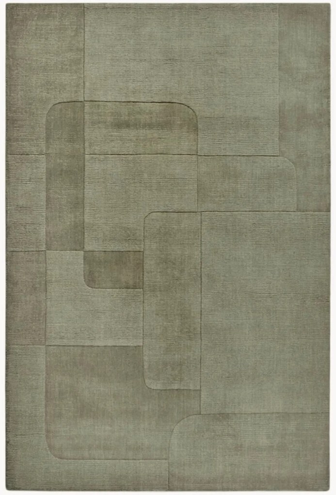 Tappeto in lana con motivo in rilievo Charlotte