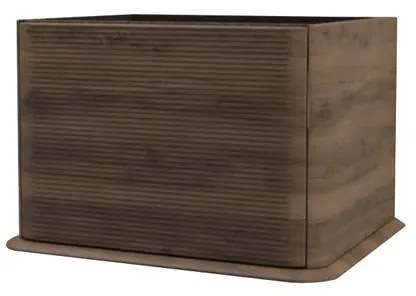 Mobile da bagno sotto lavabo Bohemia noce laccato opaco L 64 x H 42 x P 50 cm 1 cassetto, lavabo non incluso