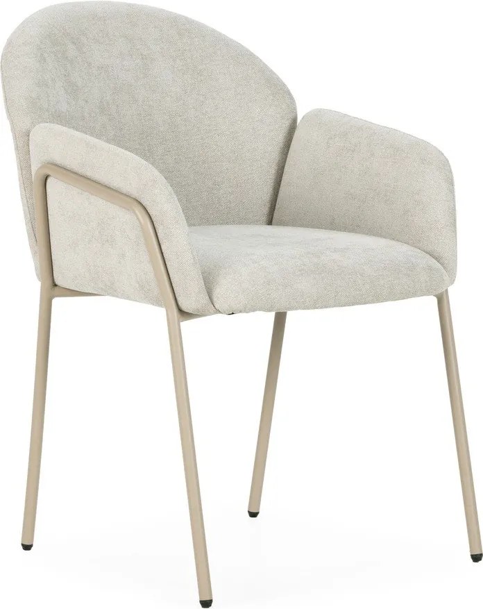 Set di sedie da pranzo beige in imbottito 2 pz Aslin – MOME