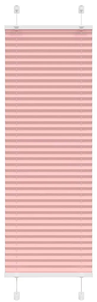Tenda Plissettata Rosa 45x100 Cm Larghezza Tessuto 44,4 Cm /