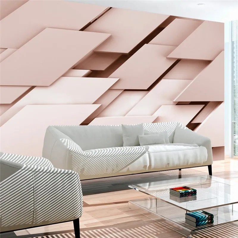 Fotomurale Think Pink  Colore Crema, Dimensioni e Misure 100x70