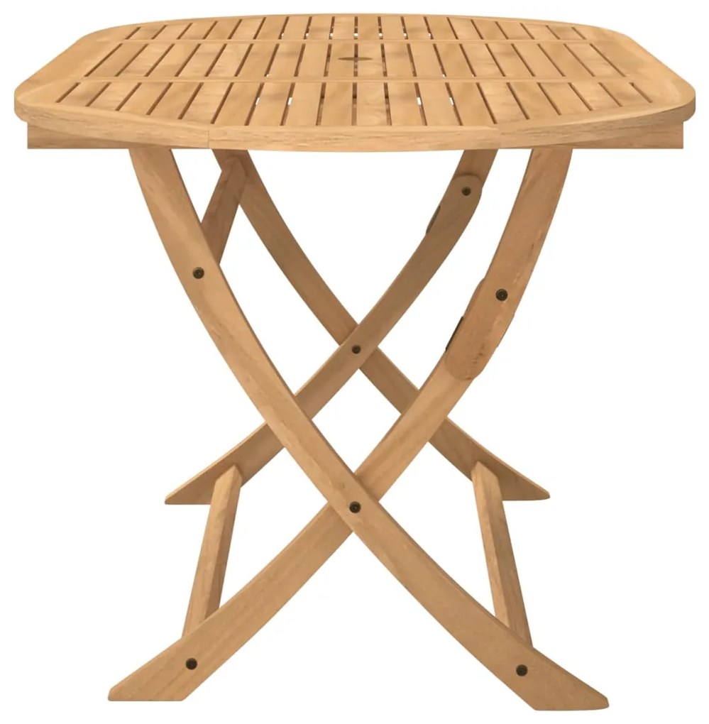 Tavolo da giardino pieghevole 160x85x75cm legno massello acacia