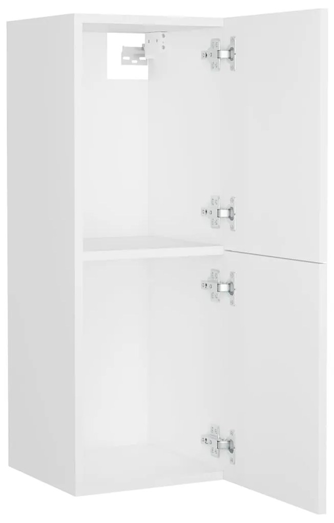 Set mobili da bagno bianco in truciolato