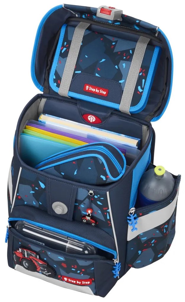 Zaino scuola SPACE - set 5 pezzi, Step by Step Tractor Freddy