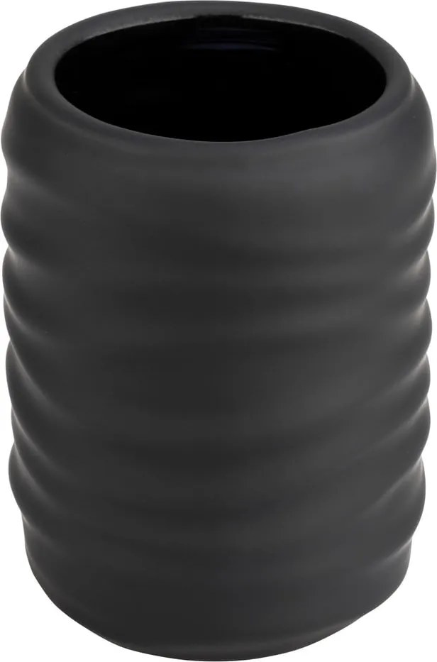 Portaspazzolino nero opaco in ceramica Illana – Wenko