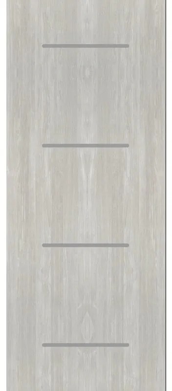 Pannello per porta d'ingresso P127 pellicolato pvc avorio L 92  x H 210.5 cm, Sp 12 mm apertura reversibile