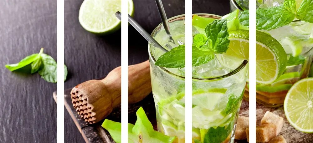 Quadri 5 pezzi – Delizioso Mojito