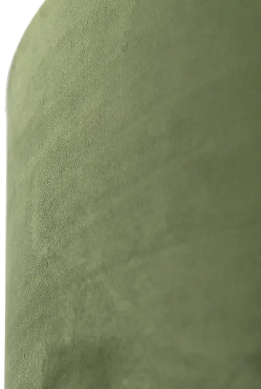 Paralume in velluto verde 50/50/25 con interno dorato