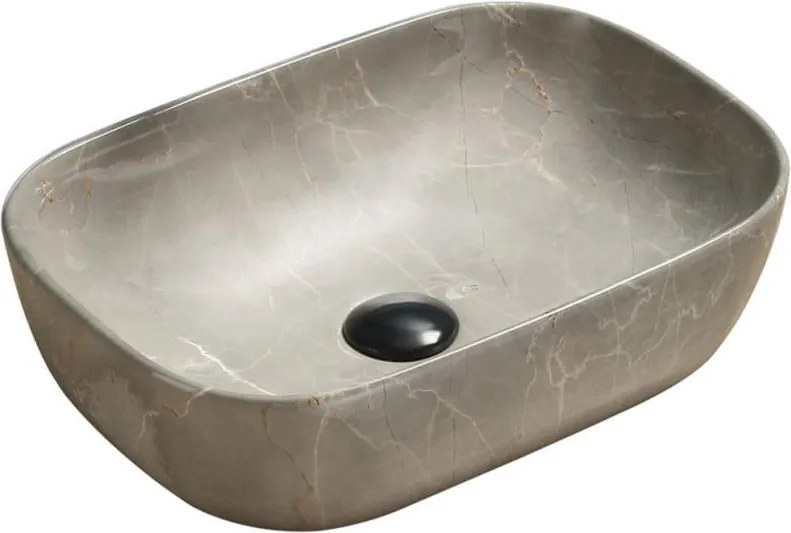 Mexen Rita lavandino da appoggio 45 x 32 cm, pietra beige - 21084597