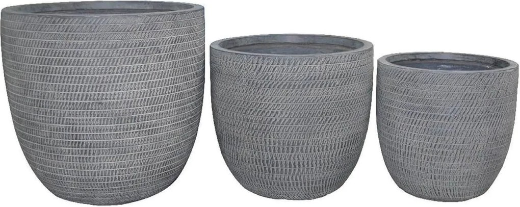 ALICIA - set di 3 vasi