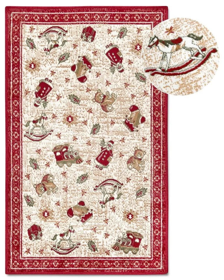Tappeto rosso natalizio in cotone 50x80 cm Toy's Delight Red Christmas - Villeroy&amp;Boch