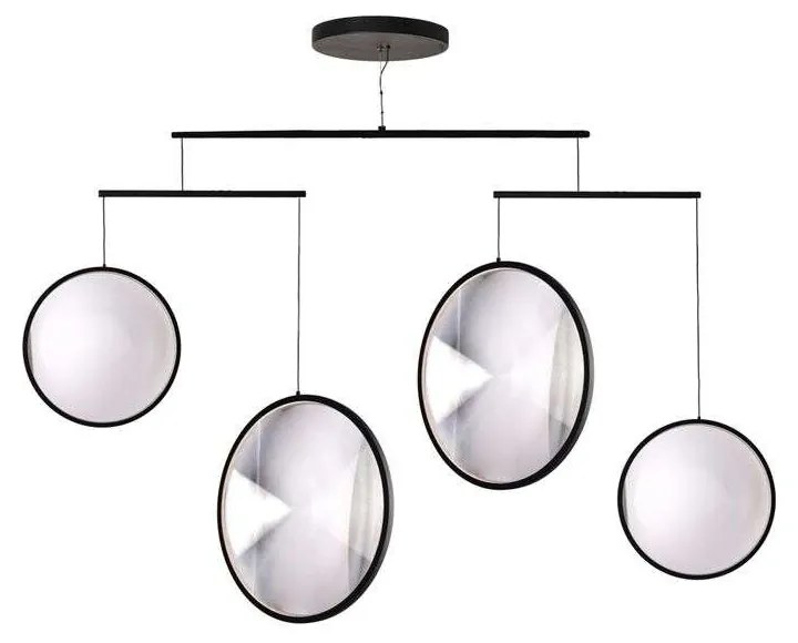 DCWéditions - Focus 4 Lampada a Sospensione Black DCW