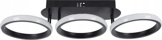 Plafoniera LED dimmerabile LED/30W/230V 3000-6500K nero Wi-Fi Tuya + telecomando